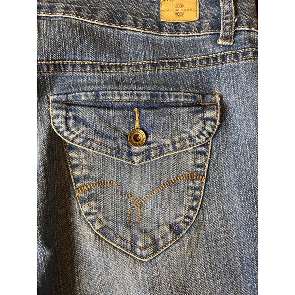 Bandolino Blu Arianna Jeans Size 10 Mid Rise Straight Leg Stretch Blue Denim Y2K - Picture 9 of 10